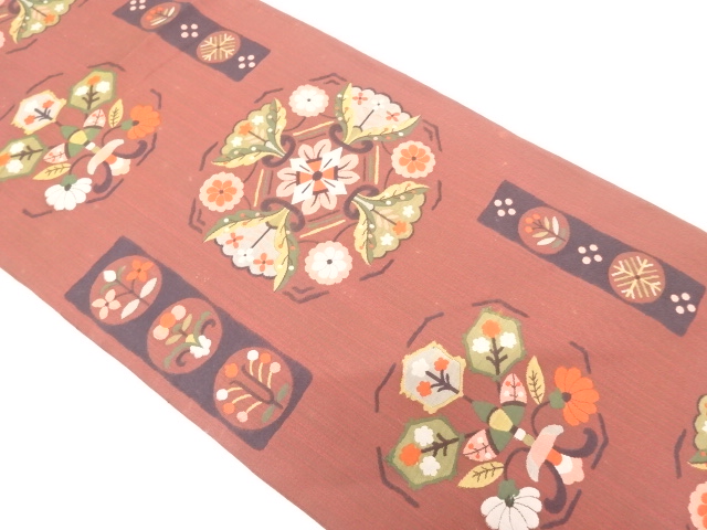 Japanese Kimono / Antique / Fukuro Obi Silk